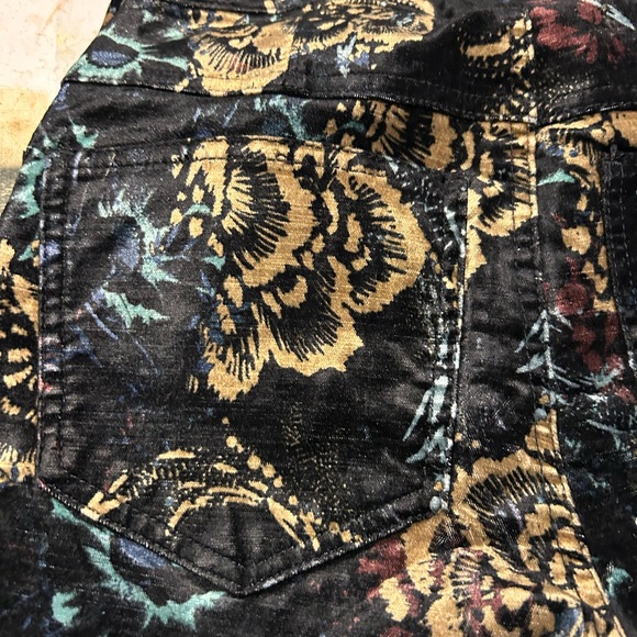 Free people velvet graphic pants size zero - Picture 9 of 9